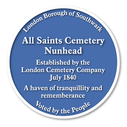 Blue Plaque Full List_All Saints Cemetery Nunhead