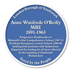 Blue Plaque Full List_Anne Winifrede O'Reilly