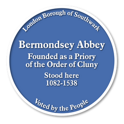 Blue Plaque Full List_Bermondsey Abbey