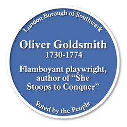 Blue Plaque Full List_Oliver Goldsmith